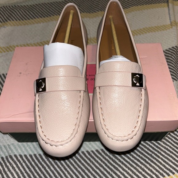 Kate Spade NY Camellia Pebbled Leather  Sz 9, New In Box. Pale Vellum - Picture 2 of 9